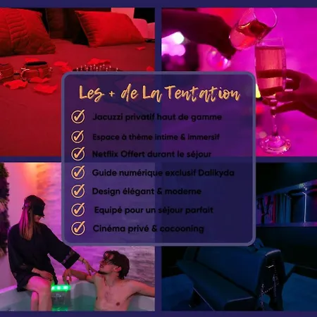 Dalikyda La Tentation Jacuzzi Cinema Elegant Le Havre